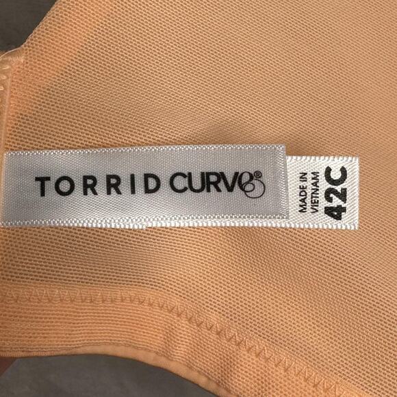 Torrid Curve Bra Womens 42C Peach 360 Back Smoothing Push-Up T-Shirt NEW - Picture 6 of 8